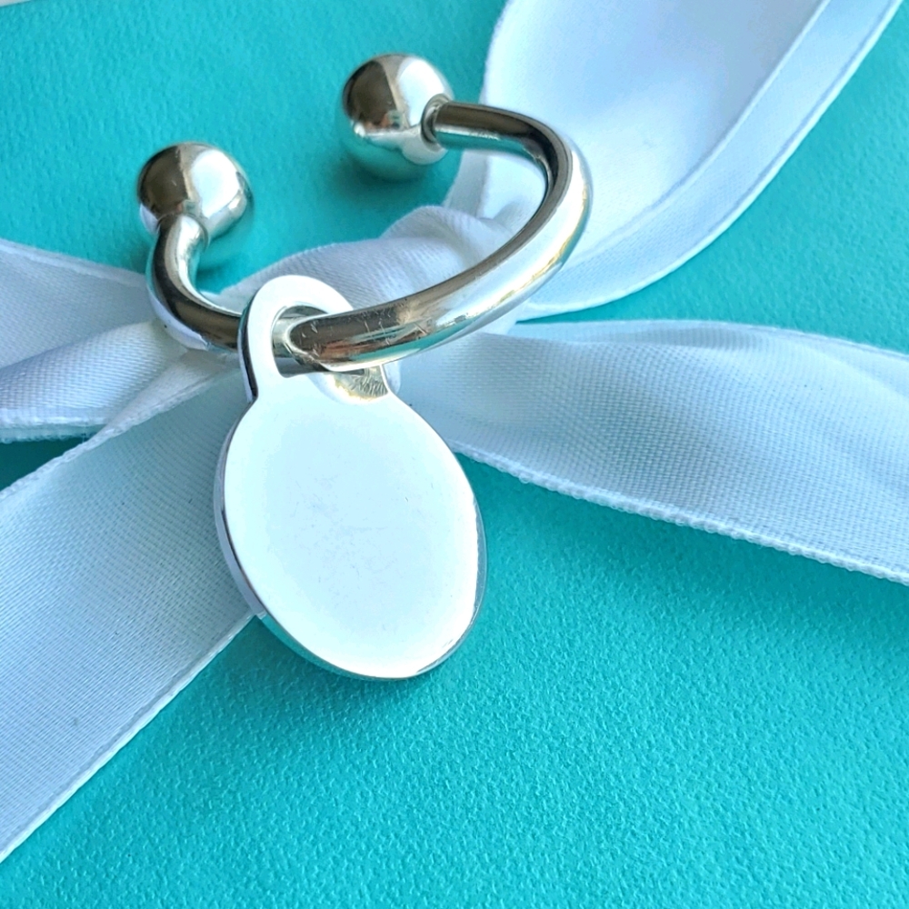 Plain Round Tag Keyring - image 1